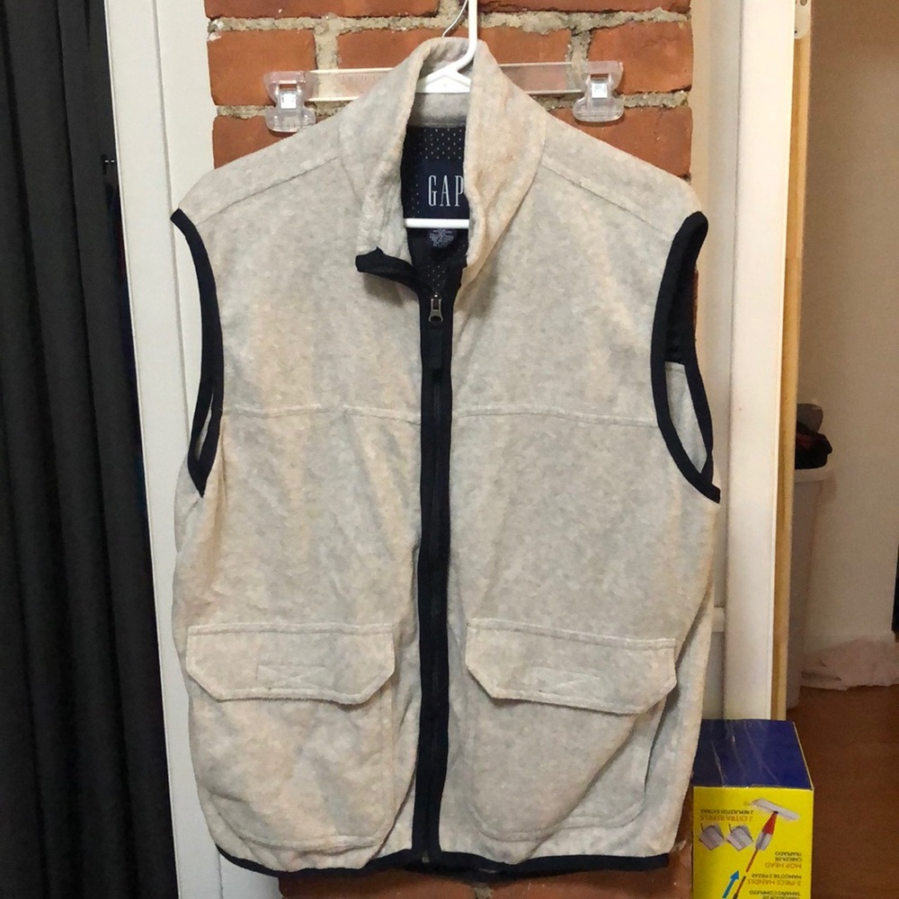 Gap vest with pockets grey and navy